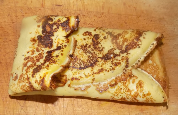 Vyprážané palacinky plnené kyslou kapustou a šampiňónmi (fotorecept) - obrázok 4