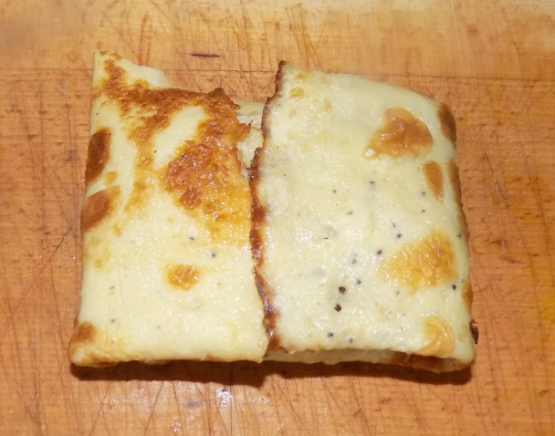 Vyprážané palacinky plnené kyslou kapustou a šampiňónmi (fotorecept) - obrázok 5