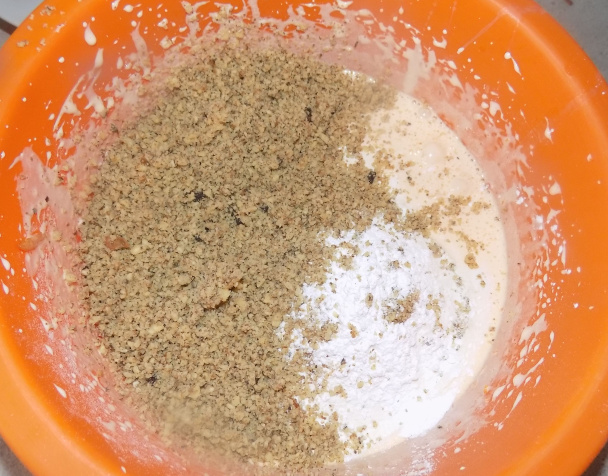 Jablkový koláč s orechovým a lístkovým cestom (fotorecept) - obrázok 4