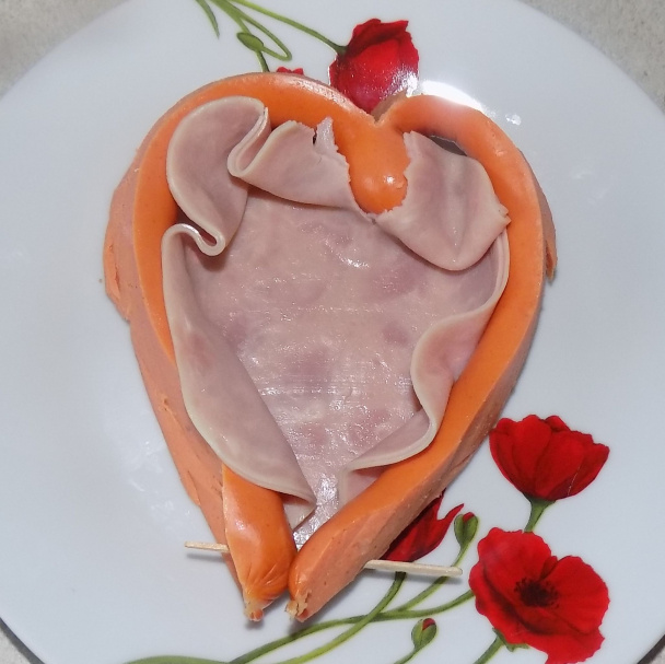 Raňajkové (večerové, Valentínske, narodeninové...) srdiečko (fotorecept) - obrázok 3