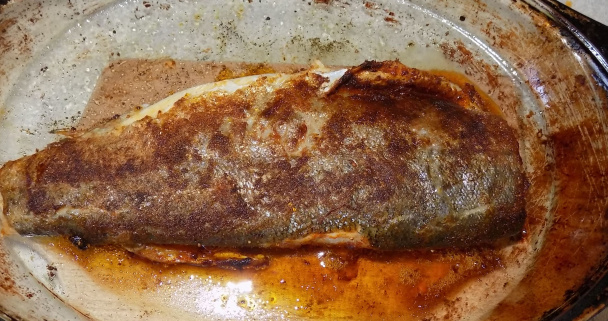 Pečený pstruh s fazuľkami a batatovou kašou (fotorecept) - obrázok 2