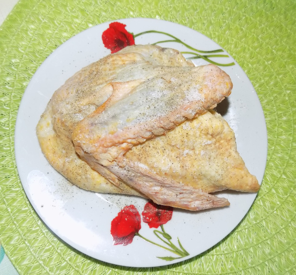 Kačka pečená na zemiakoch a batatoch (fotorecept) - obrázok 1