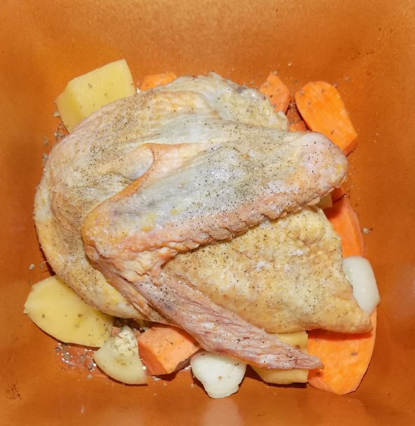 Kačka pečená na zemiakoch a batatoch (fotorecept) - obrázok 3