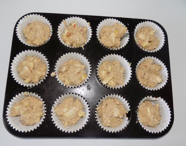 Vločkové muffiny s jablkami (fotorecept) - obrázok 4