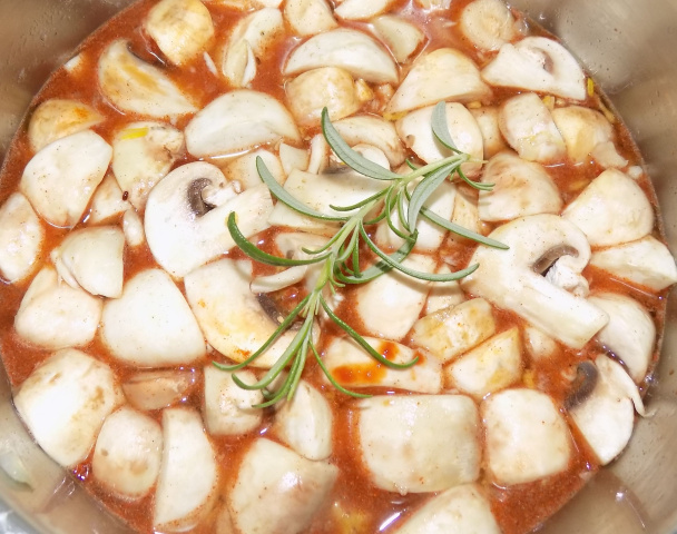 Šampiňónový guláš (fotorecept) - obrázok 4