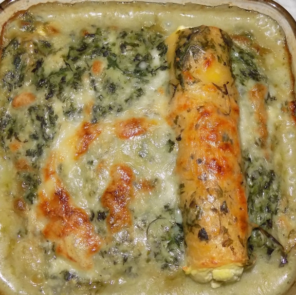 Cannelloni plnené tvarohom s mangoldovou omáčkou (fotorecept) - obrázok 7