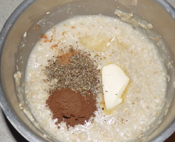 Kakaový vločkový pohár s chia semienkami (fotorecept) - obrázok 2