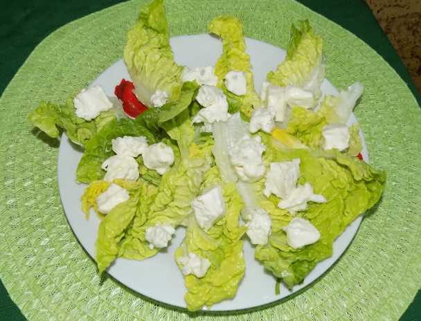 Zelený šalát so syrom (fotorecept) - obrázok 2