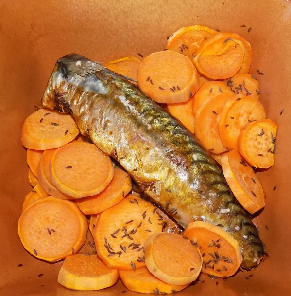 Ryba pečená s batatmi s chrenovým jogurtom (fotorecept) - obrázok 4