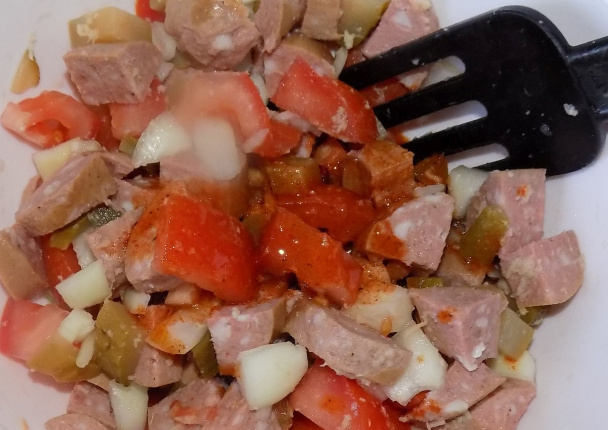 Rýchly špekáčikový šalát (fotorecept) - obrázok 3