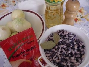 Fazuľa s cibuľou (fotorecept) - obrázok 1