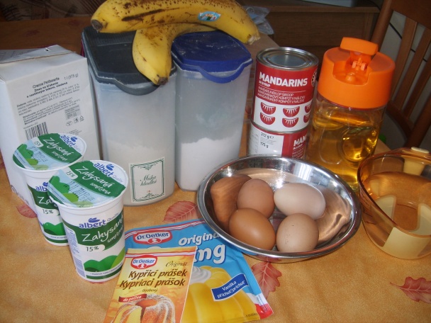 Banánovo - mandarínkové rezy (fotorecept) - obrázok 1