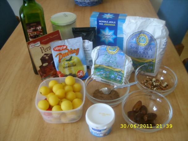 Celozrnný koláčik s mirabelkami (fotorecept) - obrázok 1