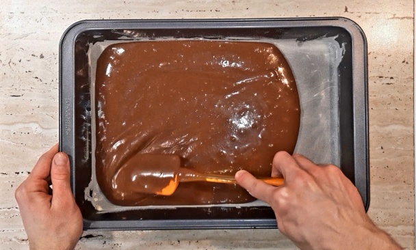 Mramorový koláč s tvarohom a ovocím (fotorecept) - obrázok 3