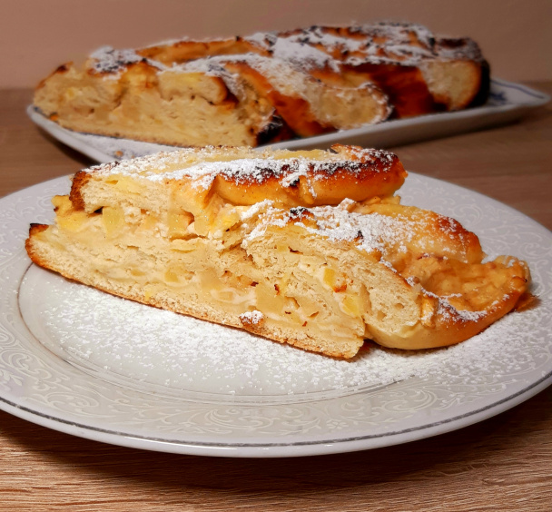 Kysnutý jablkovo-tvarohový pletenec (fotorecept) - obrázok 5