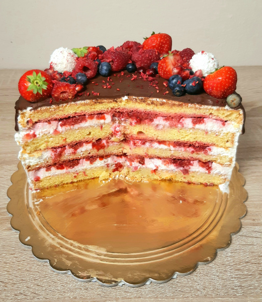 Elegantná ovocná torta - obrázok 8
