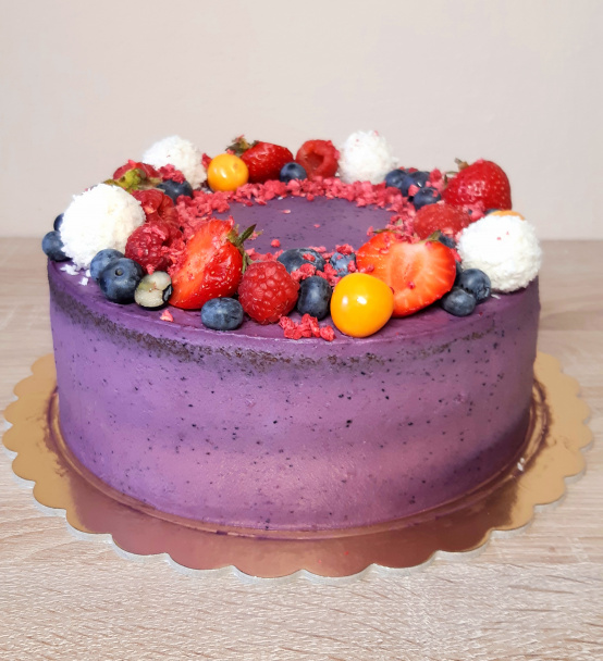 Letná čučoriedková torta - obrázok 5