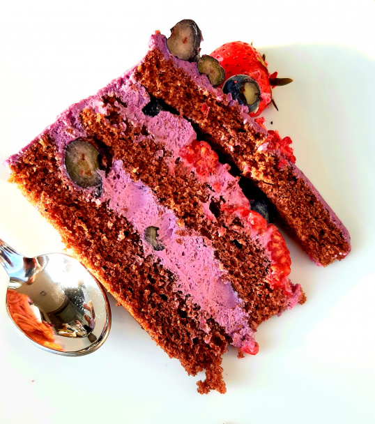 Letná čučoriedková torta - obrázok 7