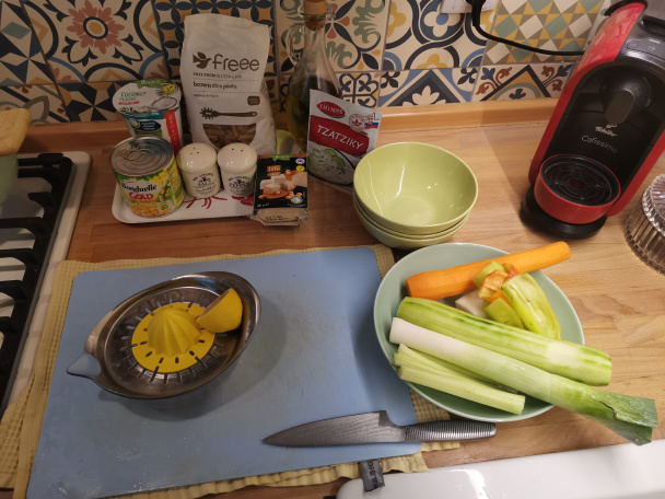 Cestovinový šalát s údeným tofu (fotorecept) - obrázok 2