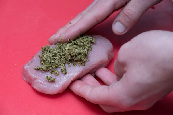 Teľací chrbát v zelenom korení (fotorecept) - obrázok 1