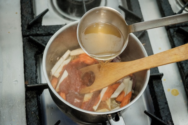 Minestrone s kvetovou špičkou (fotorecept) - obrázok 3