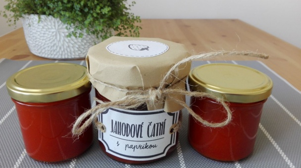 Jahodová nátierka s červenou paprikou - obrázok 8