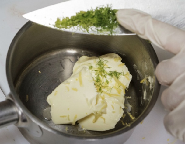 Morský vlk s feniklom, zemiakmi a citrónovým maslom (fotorecept) - obrázok 2