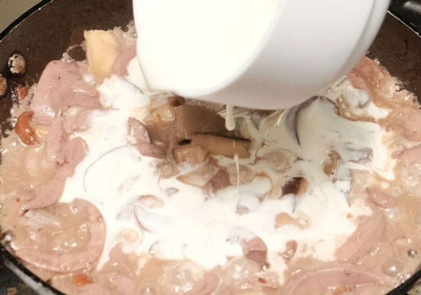 Obličky s hubami v lístkovom koláčiku (fotorecept) - obrázok 2
