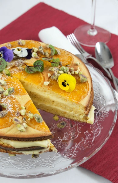 Pomarančová torta s pistáciami - obrázok 6