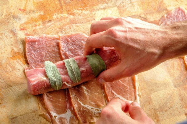 Panenka so zapekanými zemiakmi a slaninovým džemom (fotorecept) - obrázok 1