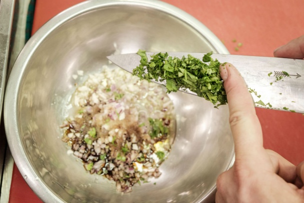 Sviečkovica s ovocnou salsou a batatovým pyré (fotorecept) - obrázok 1