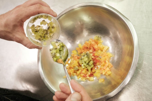 Sviečkovica s ovocnou salsou a batatovým pyré (fotorecept) - obrázok 4