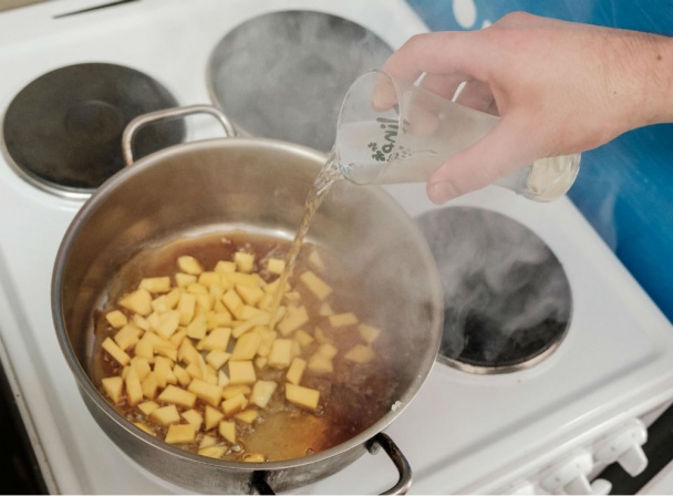 Zemiakové gule s mangovou plnkou (fotorecept) - obrázok 2