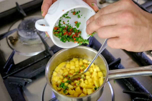 Kačacia bresaola na mangovom čatní (fotorecept) - obrázok 3