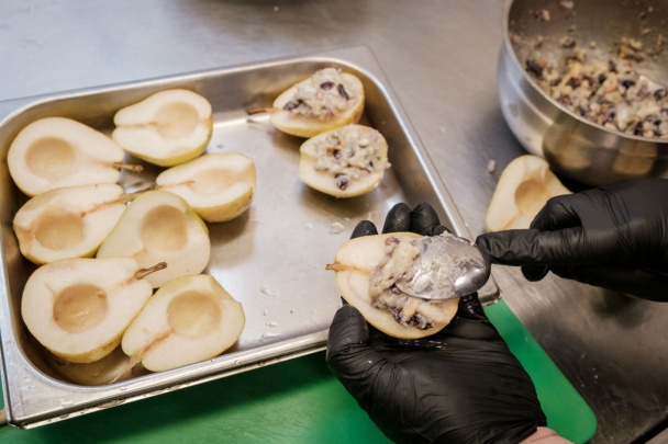 Zapekané hrušky s plesňovým syrom a kešu orieškami (fotorecept) - obrázok 3