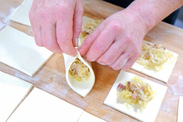Lístkové koláčiky s kapustovou plnkou (fotorecept) - obrázok 4