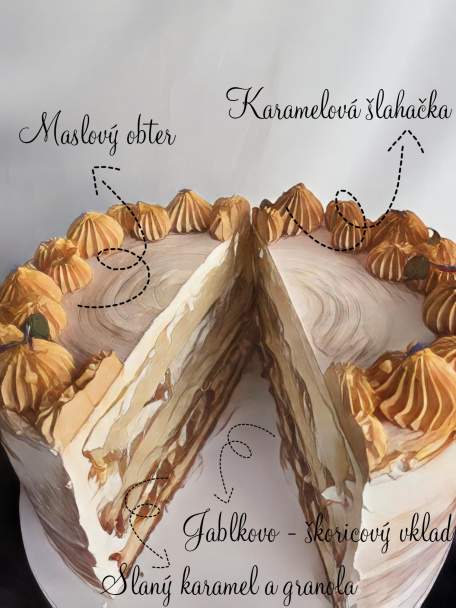 Jesenná torta Valika - obrázok 5