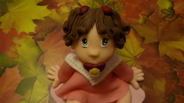 Postup na bábiku na tortu pre malé oslávenkyne (fotorecept) - obrázok 24