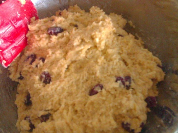 Kokosovo-brusnicové cookies - obrázok 1