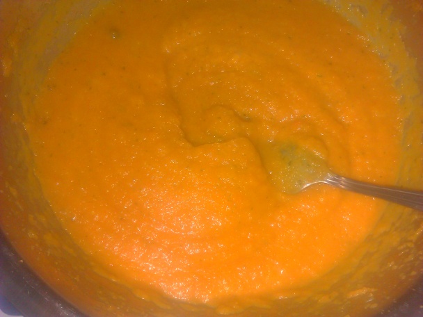 Pikantná tekvicová polievka s krevetami - obrázok 3