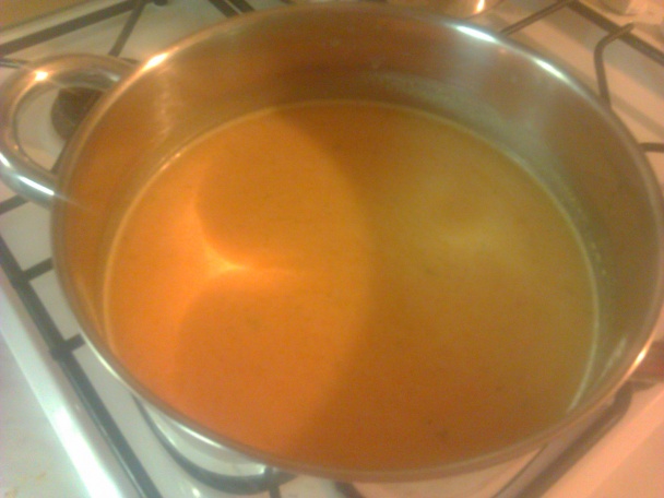 Pikantná tekvicová polievka s krevetami - obrázok 4