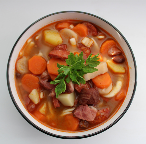 Sladká fazuľová polievka s údeným mäsom  - obrázok 5