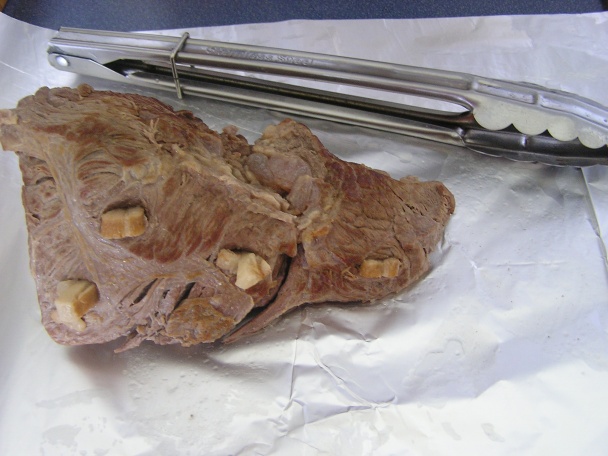 Hovädzie mäso s rajčinovou omáčkou a knedľou (fotorecept) - obrázok 4