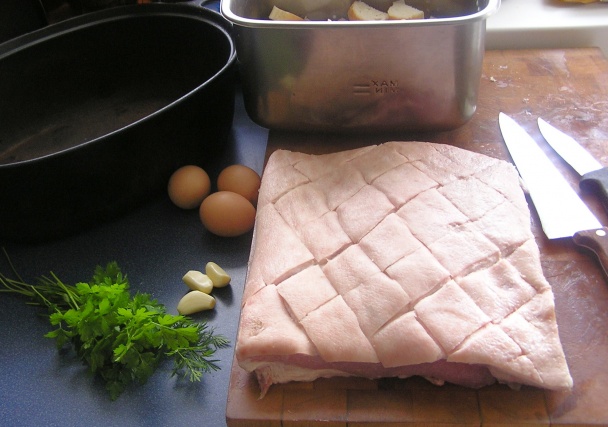 Plnený bravčový bôčik (fotorecept) - obrázok 2