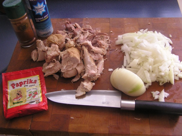 Mäso na cibuľke a paprike (fotorecept) - obrázok 1