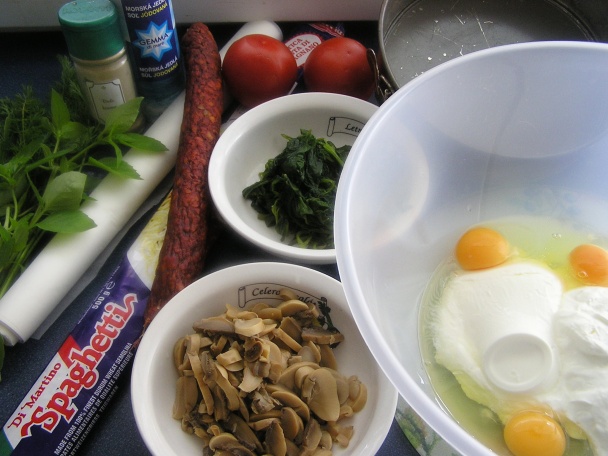 Špagetový koláč (fotorecept) - obrázok 1