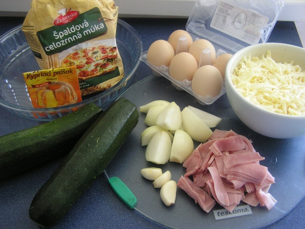 Cuketový slaný koláč (fotorecept) - obrázok 1