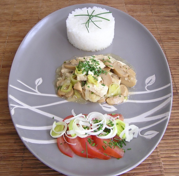 Tofu s pórom, šampiňónami a zázvorom (fotorecept) - obrázok 5