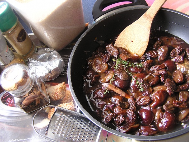 Slivkové čatní a vysmážaný hermelín (fotorecept) - obrázok 1