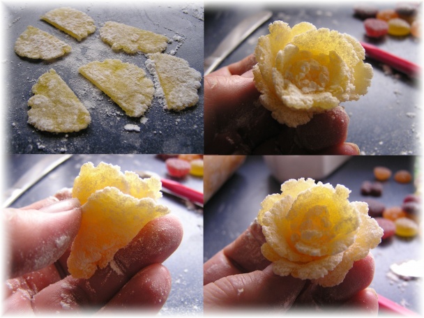 Ružičky z želé cukríkov (fotorecept) - obrázok 3